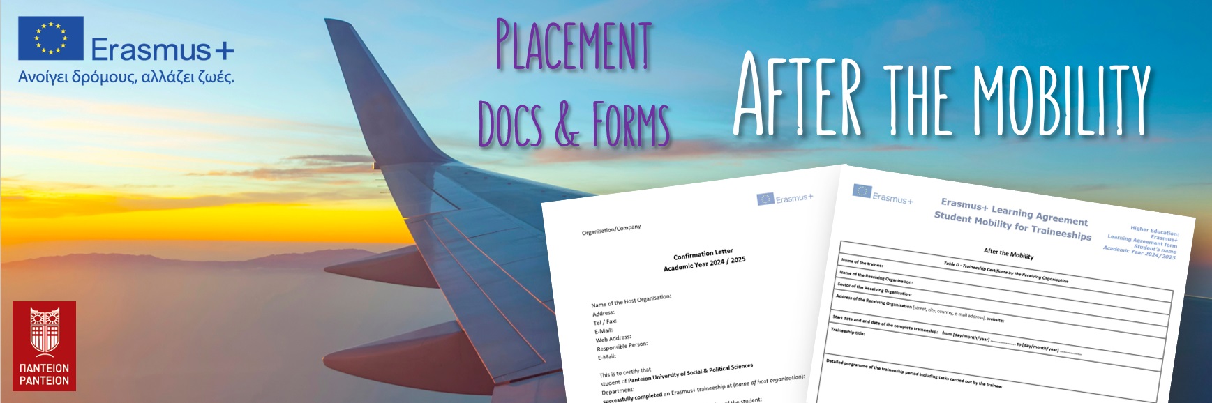 Placement Docs Forms AFTER the Mobility