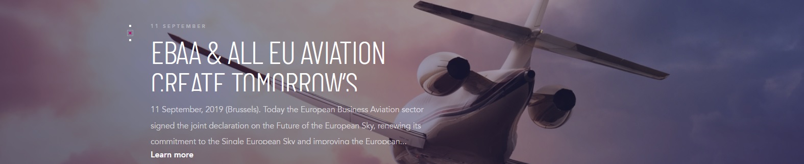 Business Internship in the European Business Aviation Association (EBAA)